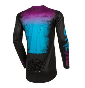 Oneal V24 Adult Mayhem MX Jersey - Scarz Black/Blue