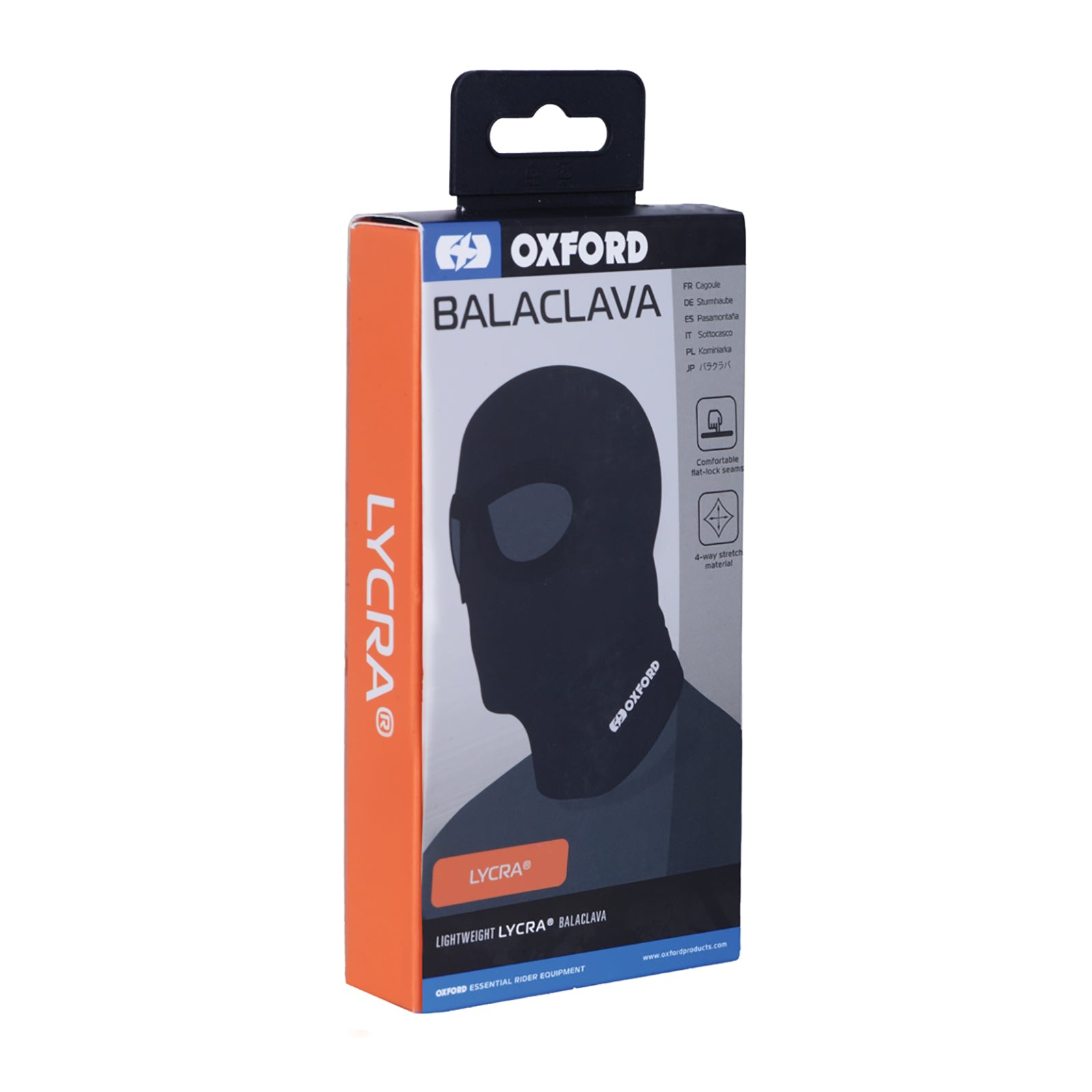 Oxford Lycra Eyes Balaclava - Black