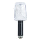 Oxford Rectangle Indicator Black Long Stem Clear Lens