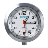 Oxford Clock Sil Case & White Face with Bracket