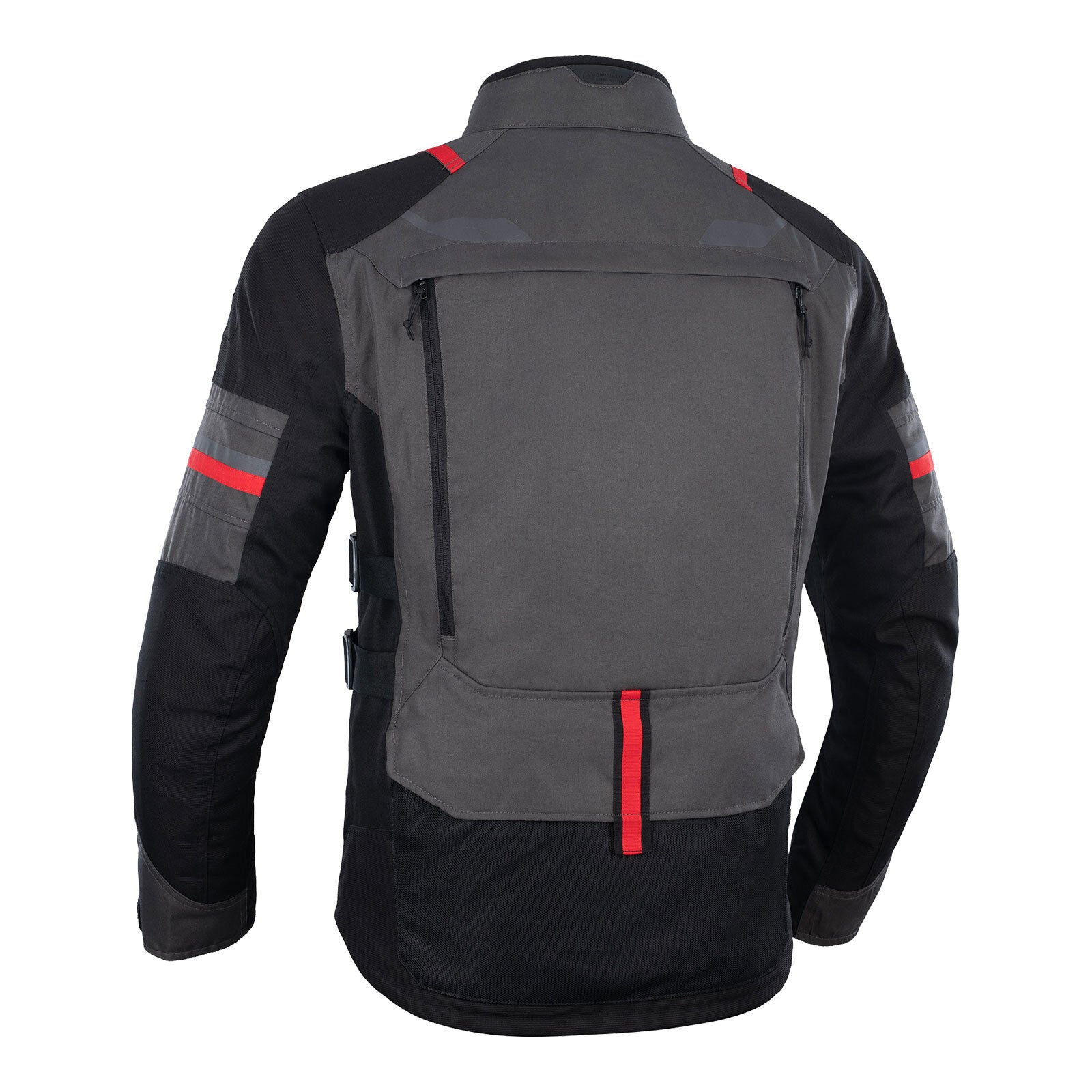 Oxford Rockland Adventure Jacket - Charcoal Black / Red