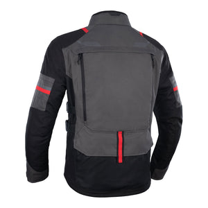 Oxford Rockland Adventure Jacket - Charcoal Black / Red