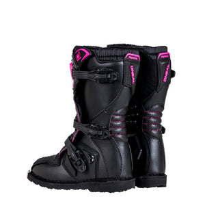 Oneal Rider Youth MX Boots - Black / Pink