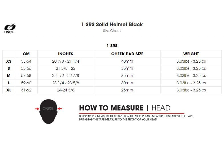 Oneal 1SRS Adult Helmet - Solid Matt White