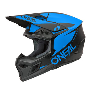 Oneal 3SRS Adult MX Helmet - Solid Blue Black