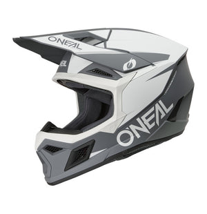 Oneal 3SRS Adult MX Helmet - Solid White Black