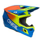 Oneal 3SRS Youth MX Helmet - Solid Blue Neon Yellow