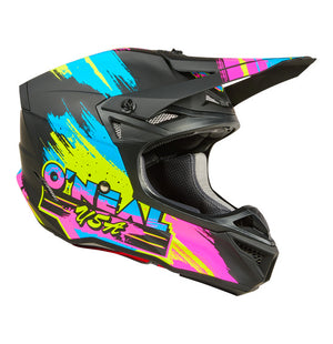 Oneal 5SRS Adult MX Helmet - Reseda Black Neon