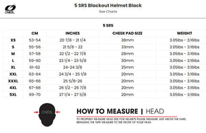 Oneal 5SRS Adult MX Helmet - Paint Black / White