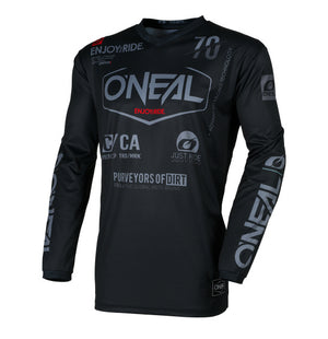 Oneal Element Adult MX Jersey - Brand Black Grey