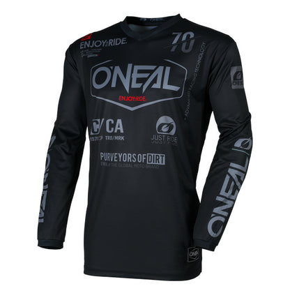 Oneal Element Adult MX Jersey - Brand Black Grey