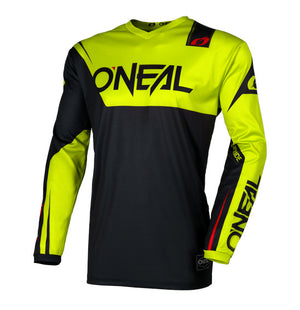 Oneal Element Adult MX Jersey - Racewear Black Neon Yellow