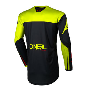 Oneal Element Adult MX Jersey - Racewear Black Neon Yellow