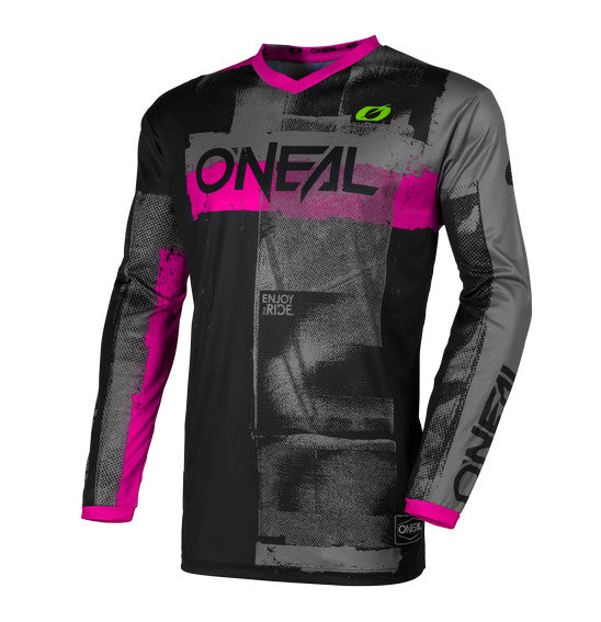 Oneal Element Youth MX Jersey - Roller Black Pink