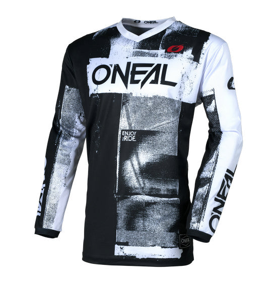 Oneal Element Adult MX Jersey - Roller Black White