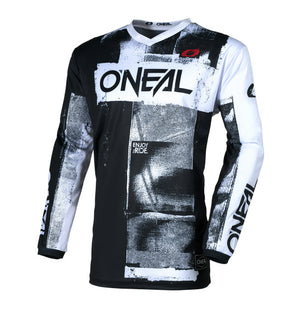 Oneal Element Adult MX Jersey - Roller Black White
