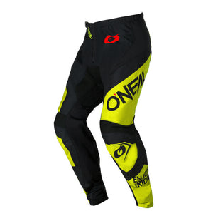 Oneal Element Adult MX Pants - Racewear Black Neon Yellow