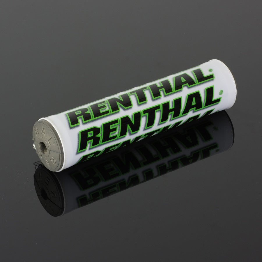 Renthal SX Bar Pad - 205mm Mini - White Green Black - Grey Foam