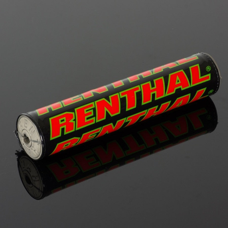 Renthal SX Bar Pad - 240mm - Black Red Green - Grey Foam
