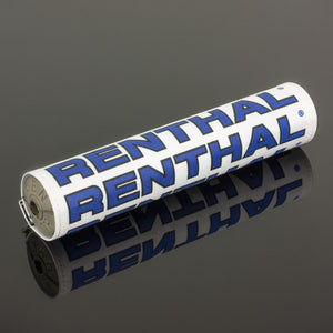 Renthal Vintage SX Bar Pad - 240mm - White Black Blue - Grey Foam