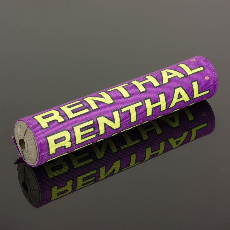 Renthal Vintage SX Bar Pad - 240mm - Purple Black Yellow - Grey Foam