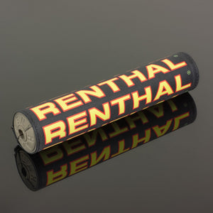 Renthal Vintage SX Bar Pad - 240mm - Black Red Yellow - Grey Foam