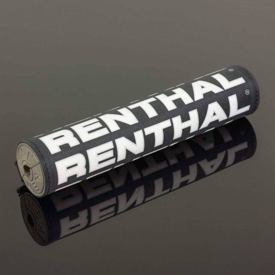 Renthal Vintage SX Bar Pad - 240mm - Black Silver White - Grey Foam