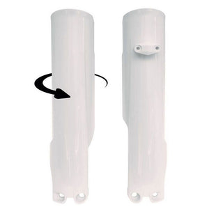 Rtech Fork Guards - Full Wrap - Husqvarna TC FC - White