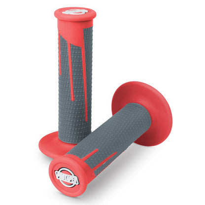 Pro Taper Lock On Grips - Full Diamond - Red / Dark Grey