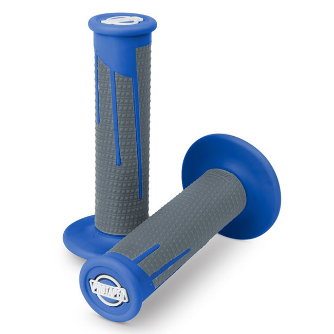 Pro Taper Lock On Grips - Full Diamond - Blue / Dark Grey