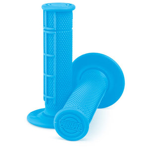 Pro Taper 1/2 Waffle MX Grips - Neon Blue