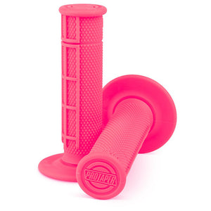 Pro Taper 1/2 Waffle MX Grips - Neon Pink