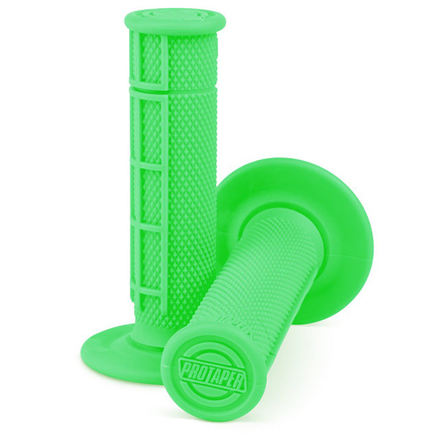 Pro Taper 1/2 Waffle MX Grips - Neon Green