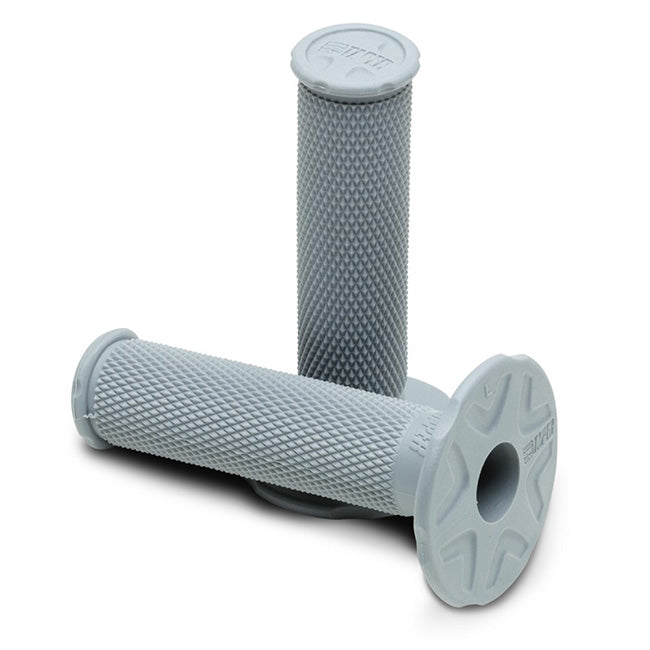 Pro Taper MX Single Density Grips - Full Diamond - Light Grey