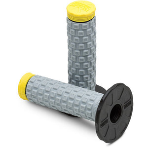 Pro Taper Pillow Top MX Grips - Yellow / Grey