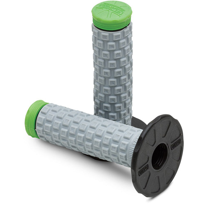 Pro Taper Pillow Top MX Grips - Green / Grey