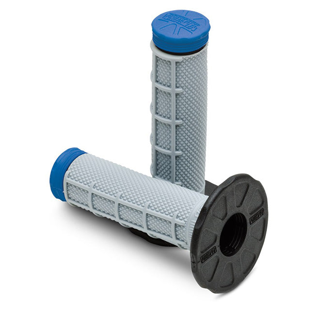 Pro Taper Triple Density Grips - 1/2 Waffle - Blue / Grey