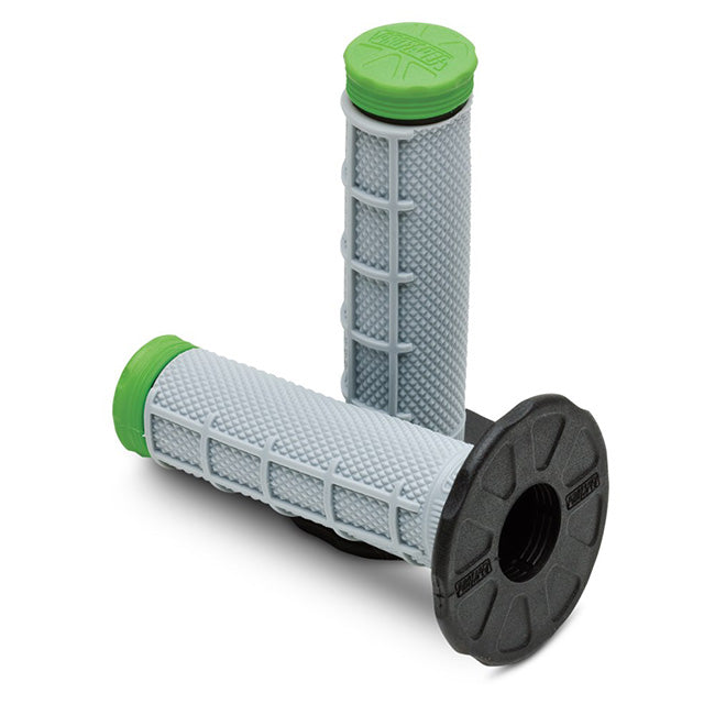 Pro Taper Triple Density Grips - 1/2 Waffle - Green / Grey