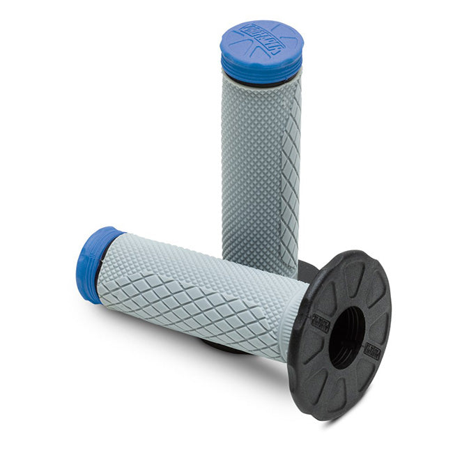 Pro Taper Triple Density Grips - Full Diamond - Blue / Grey