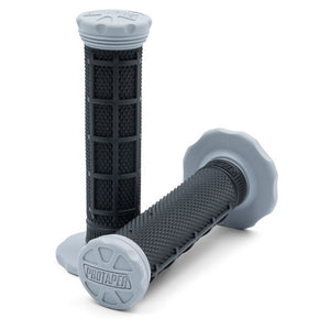 Pro Taper Micro 1/3 Waffle Mini Grips - Black / Grey