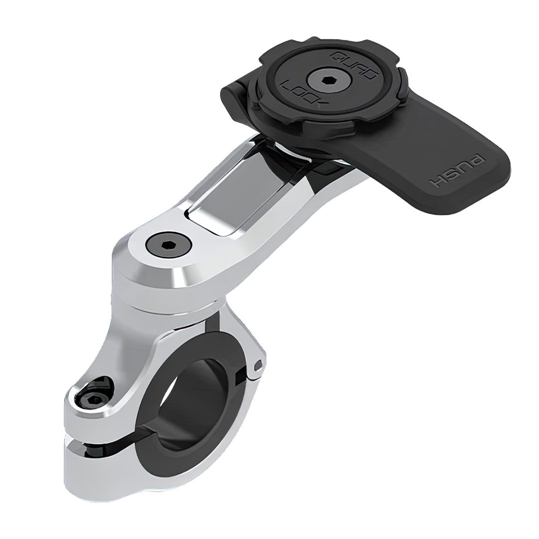 Quad Lock Motorcycle Handlebar Pro Mount - Chrome