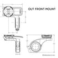 Quad Lock Out Front Bicycle Mount - V3