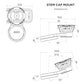 Quad Lock Bicycle Stem Cap Mount