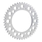 Renthal Rear Sprocket - Silver 46T Alloy 7075-T6 Grooved