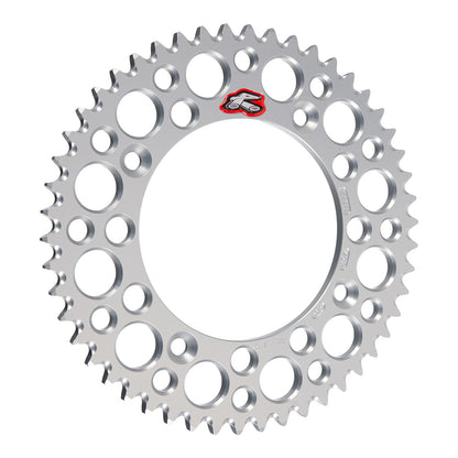 Renthal Rear Sprocket - Silver 50T Alloy 7075-T6 Grooved