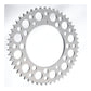 Renthal Rear Sprocket - Silver 50T Alloy 7075-T6 Grooved