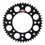 Renthal Sprocket Rear - Black 47T Alloy 7075 T6 Grooved KTM Husqvarna