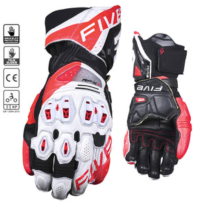 Five RFX1 Evo Race Gloves - White / Red