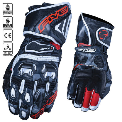 Five RFX1 Race Gloves - Replica Camo / Red