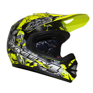 RXT Small Youth Racer 4 MX Helmet - Black Yellow